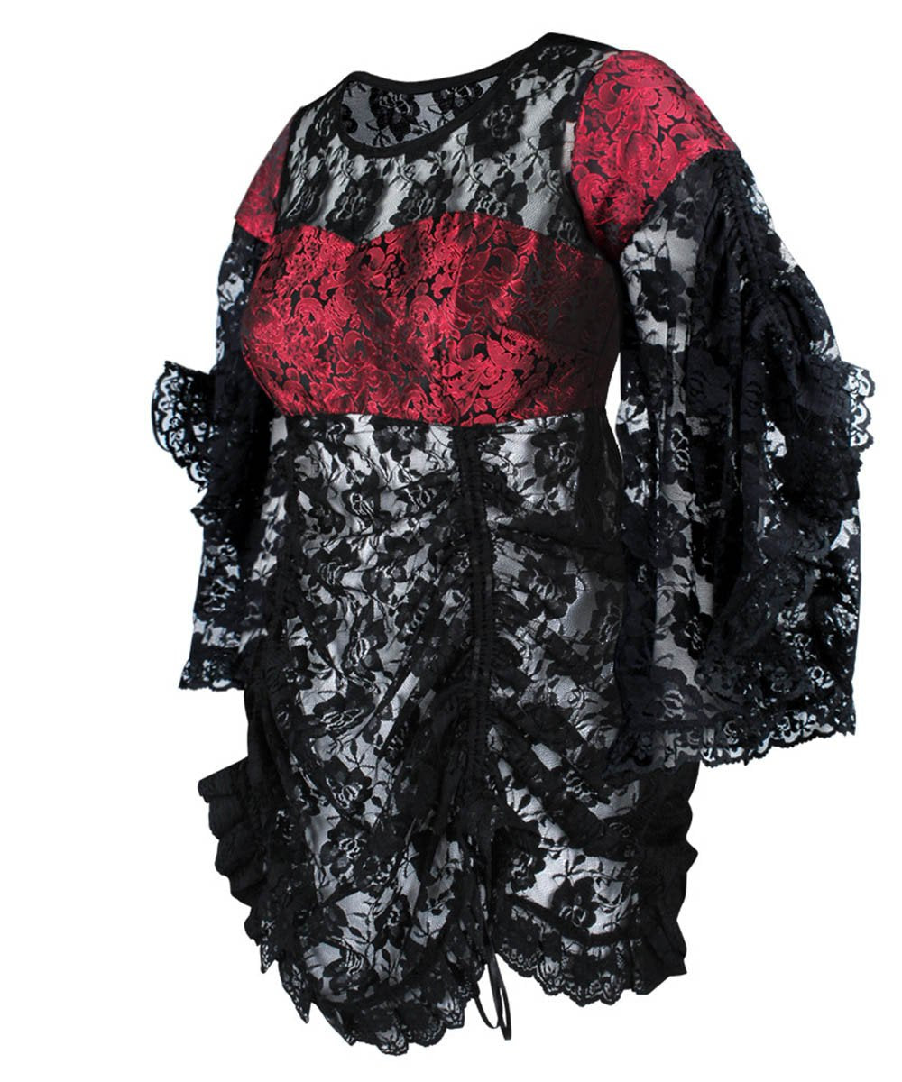 Nessia Gothic Lace Dual Top & Dress