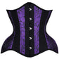 Nentres Curvy Purple and Black Underbust Waist Trainer Corset