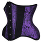 Nentres Curvy Purple and Black Underbust Waist Trainer Corset