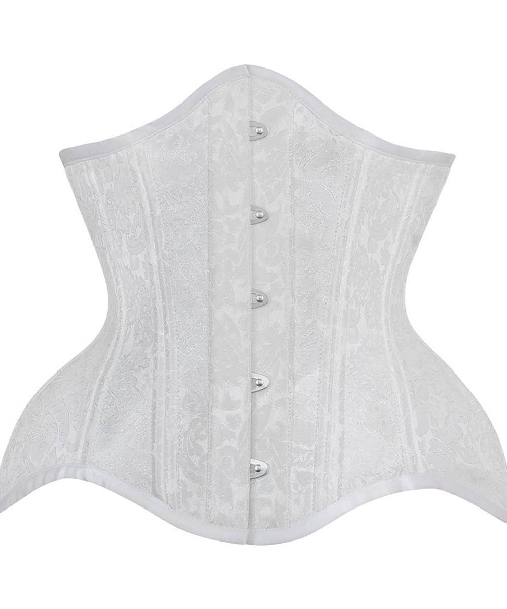 Kalynn White Curvy Waist Training Corset