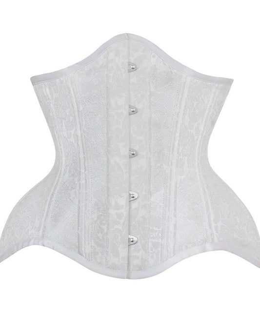 Kalynn White Curvy Waist Training Corset
