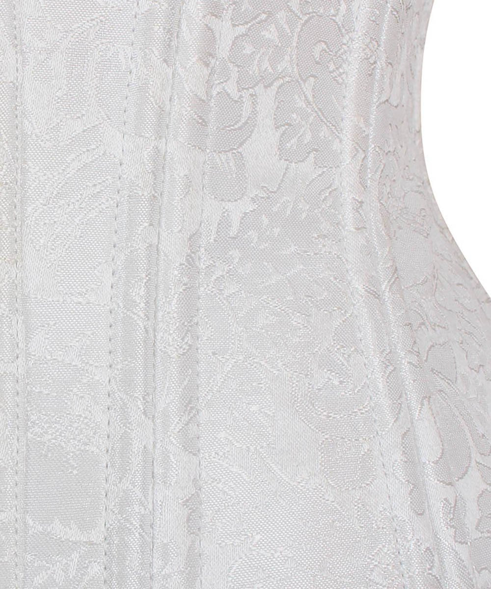 Kalynn White Curvy Waist Training Corset