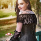 Peirce Black Taffeta Curvy Waist Training Corset