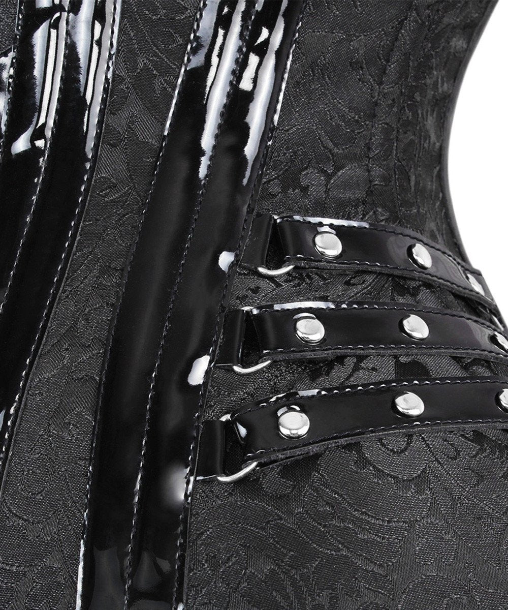 Caress New Curvy Brocade Waist Trainer with Front Zipper