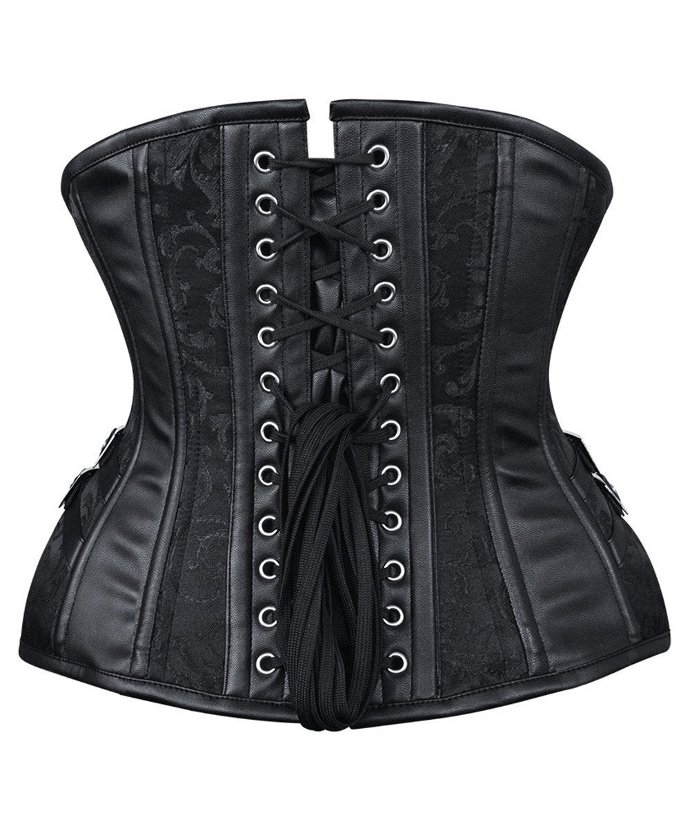 Rimona New Curvy Brocade Waist Trainer with Buckle
