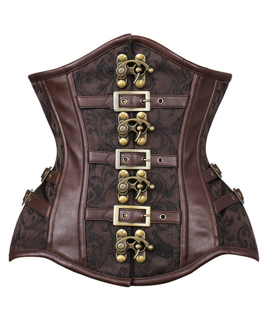 Admeta New Curvy Waist Trainer with Buckle in Brocade