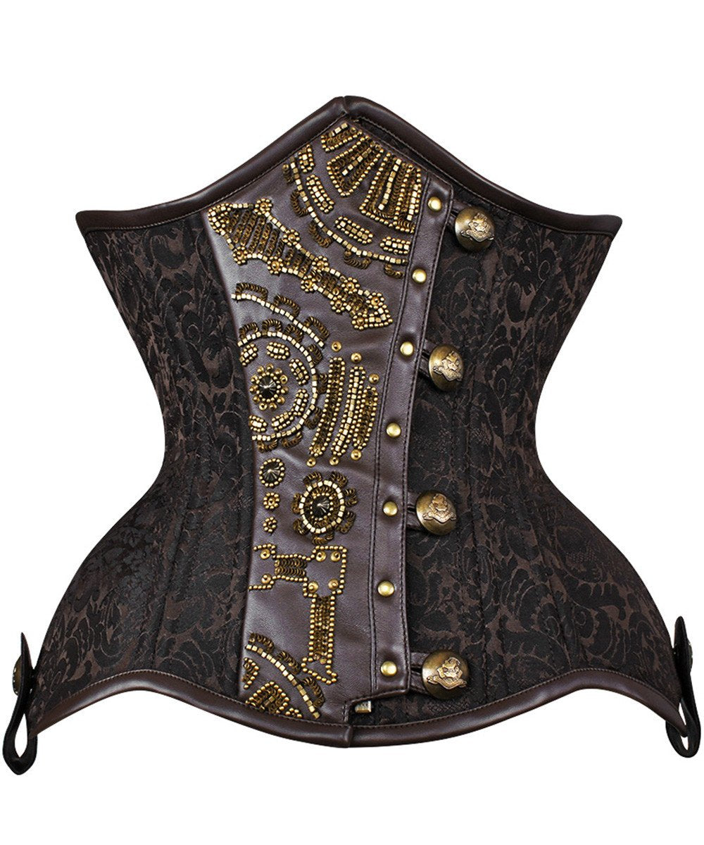 Capta New Curvy Embroidered Waist Trainer in Brocade