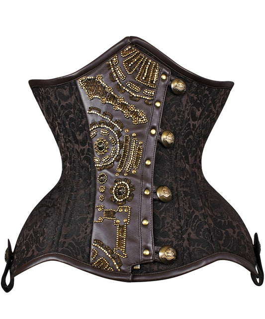 Capta New Curvy Embroidered Waist Trainer in Brocade