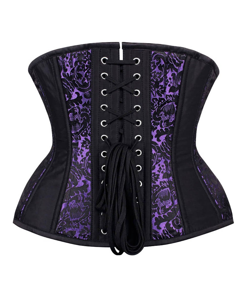 Karrie Purple Waist Training Underbust Curvy Corset