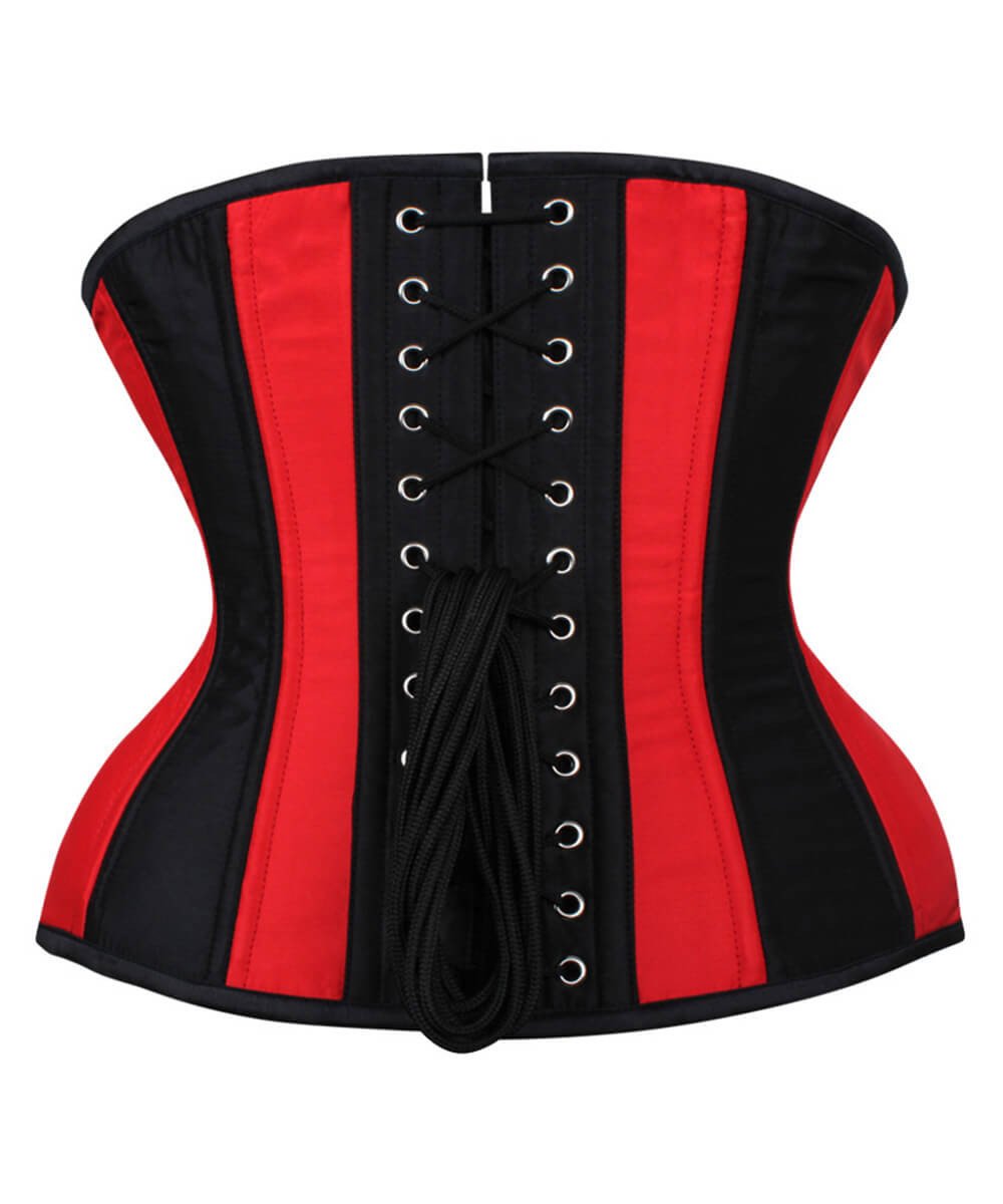 Nevada Curvy Red and Black Waist Training Corset