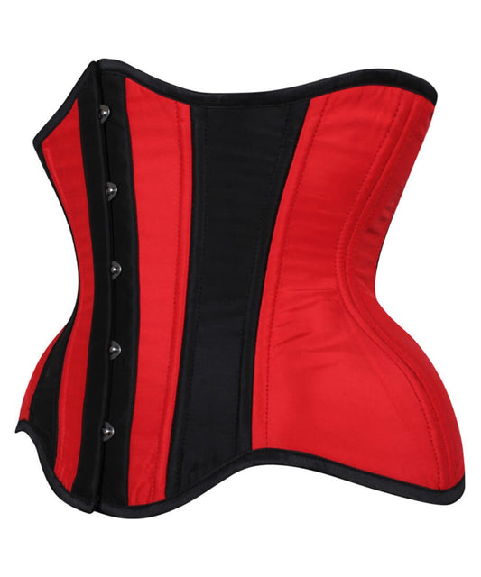 Nevada Curvy Red and Black Waist Training Corset