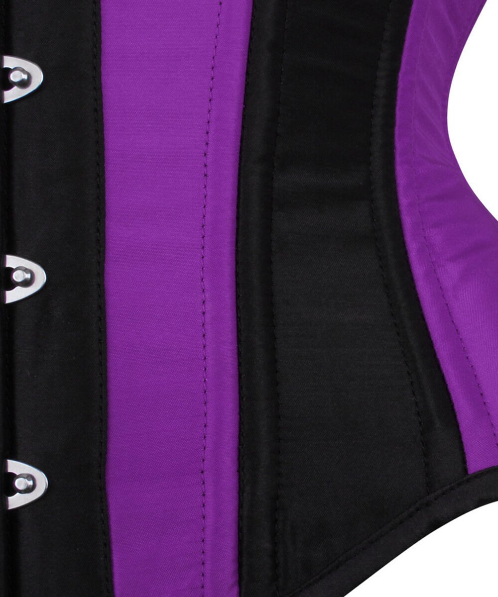 Danee Curvy Purple and Black Waist Training Corset