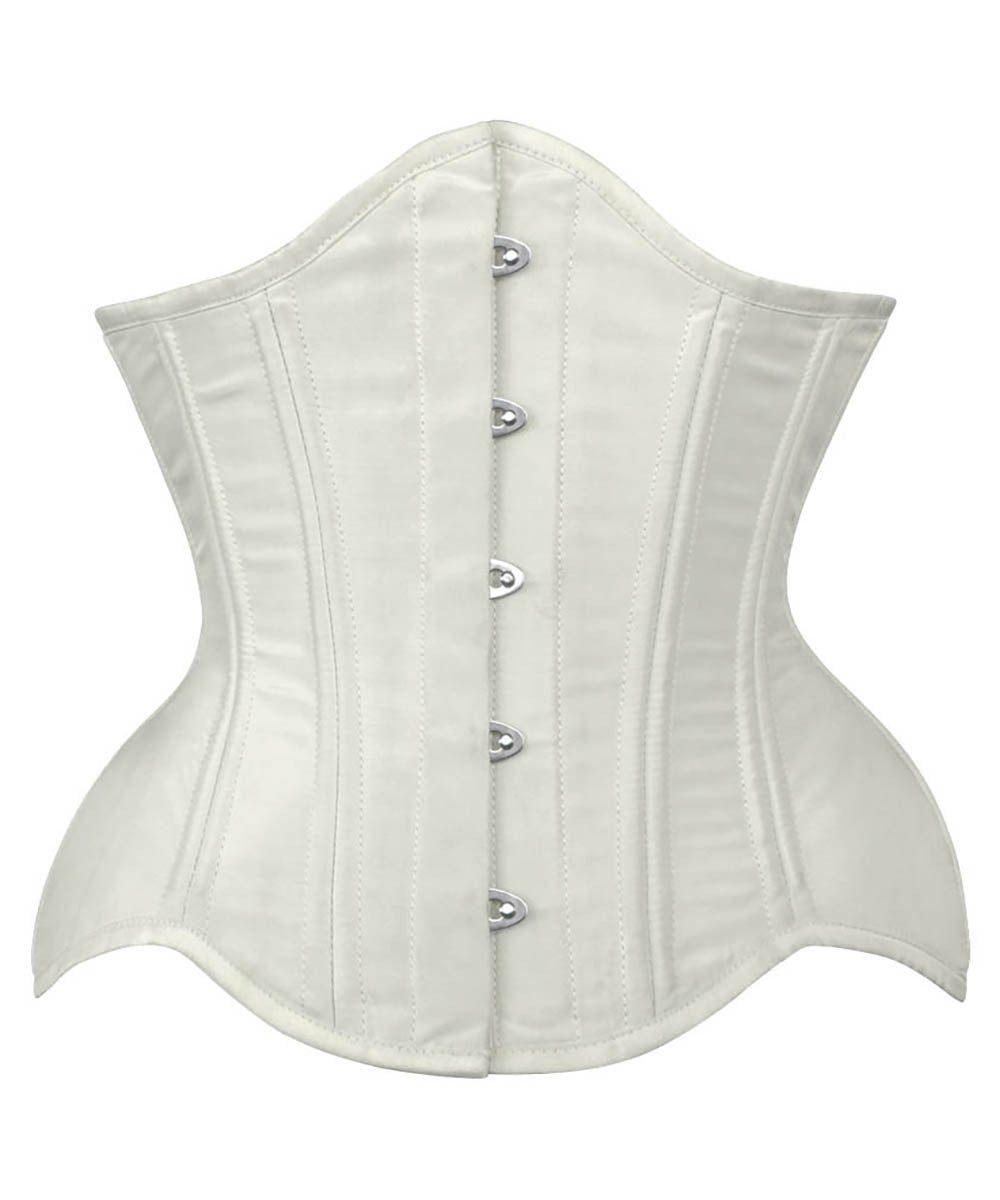 Elvis Curvy Ivory Waist Training Corset