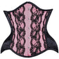 Frans Curvy Pink Lace Waist Training Corset