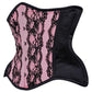 Frans Curvy Pink Lace Waist Training Corset
