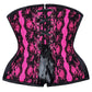 Hogan Curvy Magenta Lace Waist Training Corset