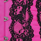 Hogan Curvy Magenta Lace Waist Training Corset