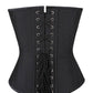 Hnedy Waist Training Black Taffeta Overbust Corset