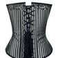 Carles Waist Cincher Overbust Silver Corset