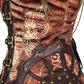 Reneta Steampunk Gear Print Overbust Corset
