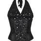 Capek Embroidered Underbust Couture Corset in Taffeta