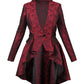 Adoree Brocade Mandarin Collar Coat
