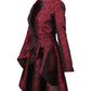 Adoree Brocade Mandarin Collar Coat
