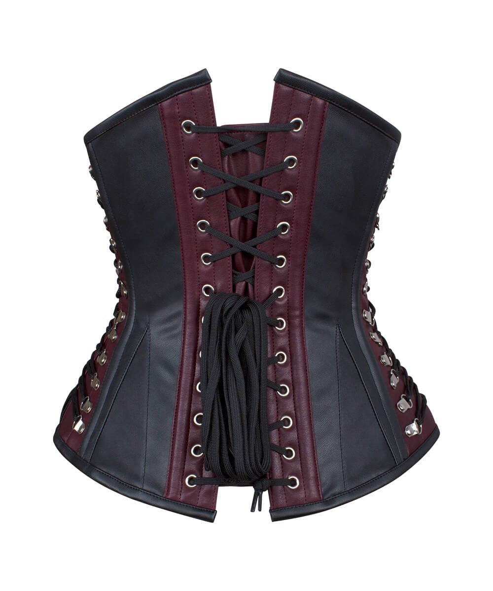Akiko Steampunk Underbust Corset with Criss-Cross at Sides