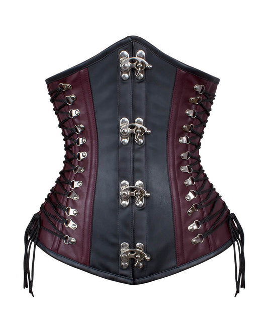 Akiko Steampunk Underbust Corset with Criss-Cross at Sides
