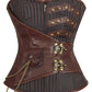 Nesha Steampunk Overbust Corset with Hanging Chain