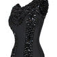 Adojan Embroidered Couture Corset in Taffeta