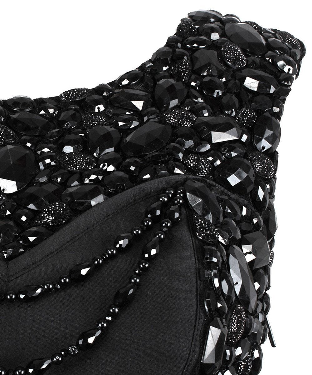 Adojan Embroidered Couture Corset in Taffeta