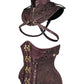Lerola Steampunk Curvy Waist Training Corset with Bolero