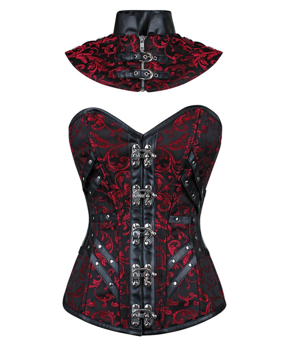 Roane Gothic Overbust Corset with Bolero