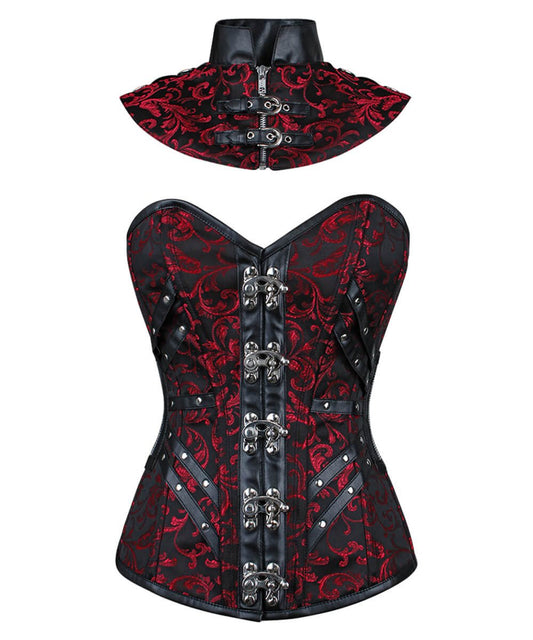 Roane Gothic Overbust Corset with Bolero