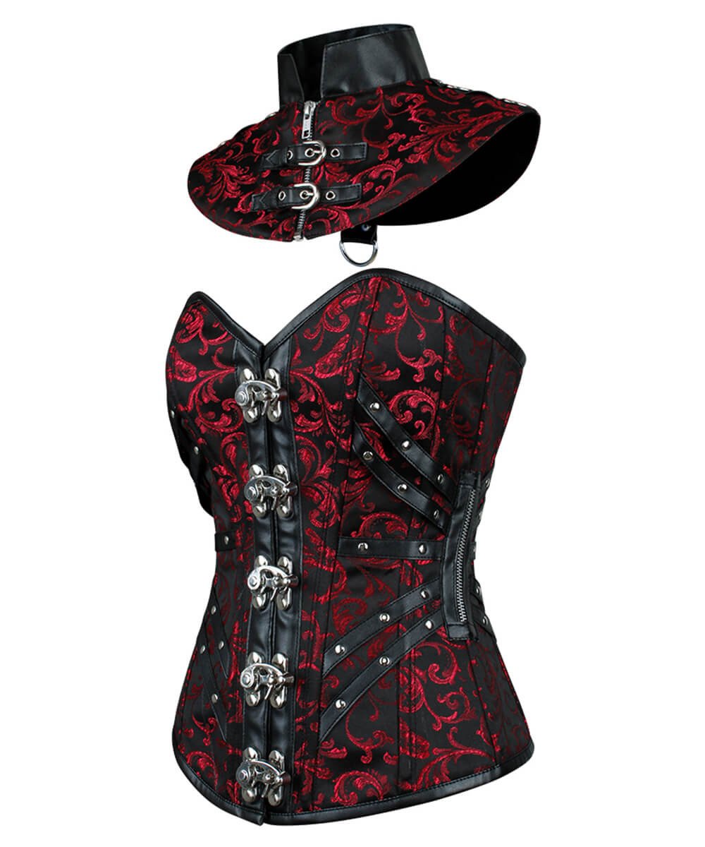 Roane Gothic Overbust Corset with Bolero