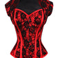 Celestino Red Overbust Corset with Bolero Jacket