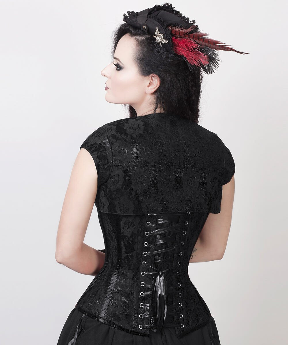 Layton Black Overbust Corset with Bolero Jacket