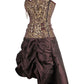 Ailill Steampunk Gold Corset Dress
