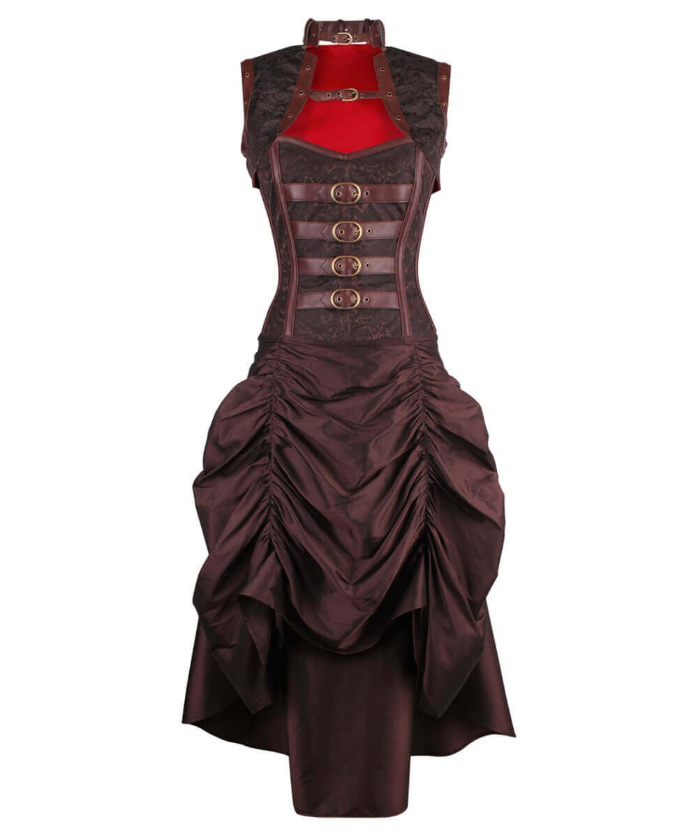 Ciril Overbust Steampunk Corset Dress