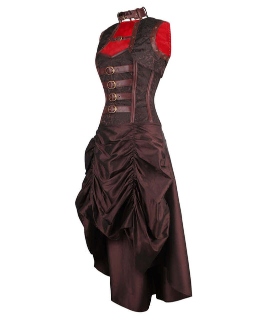 Ciril Overbust Steampunk Corset Dress