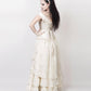 Agam Ivory Long Victorian Inspired Skirt