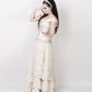 Agam Ivory Long Victorian Inspired Skirt