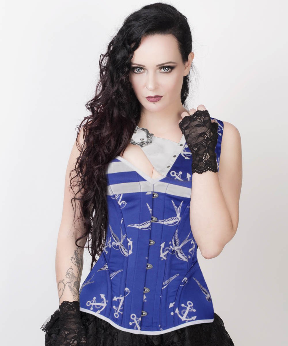 Florent Sailor Brocade Corset with Bolero