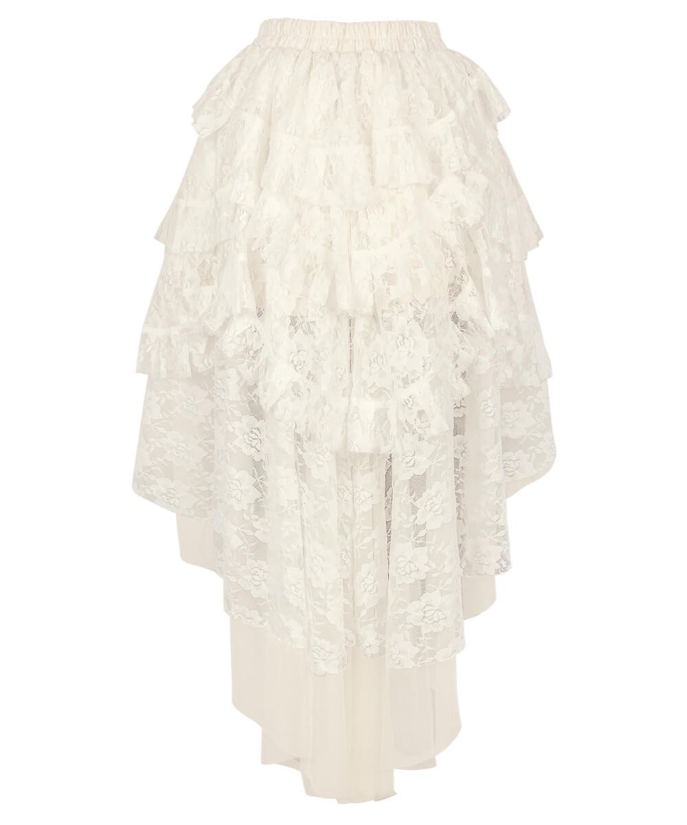 Ciera Ivory Burlesque Lace Skirt