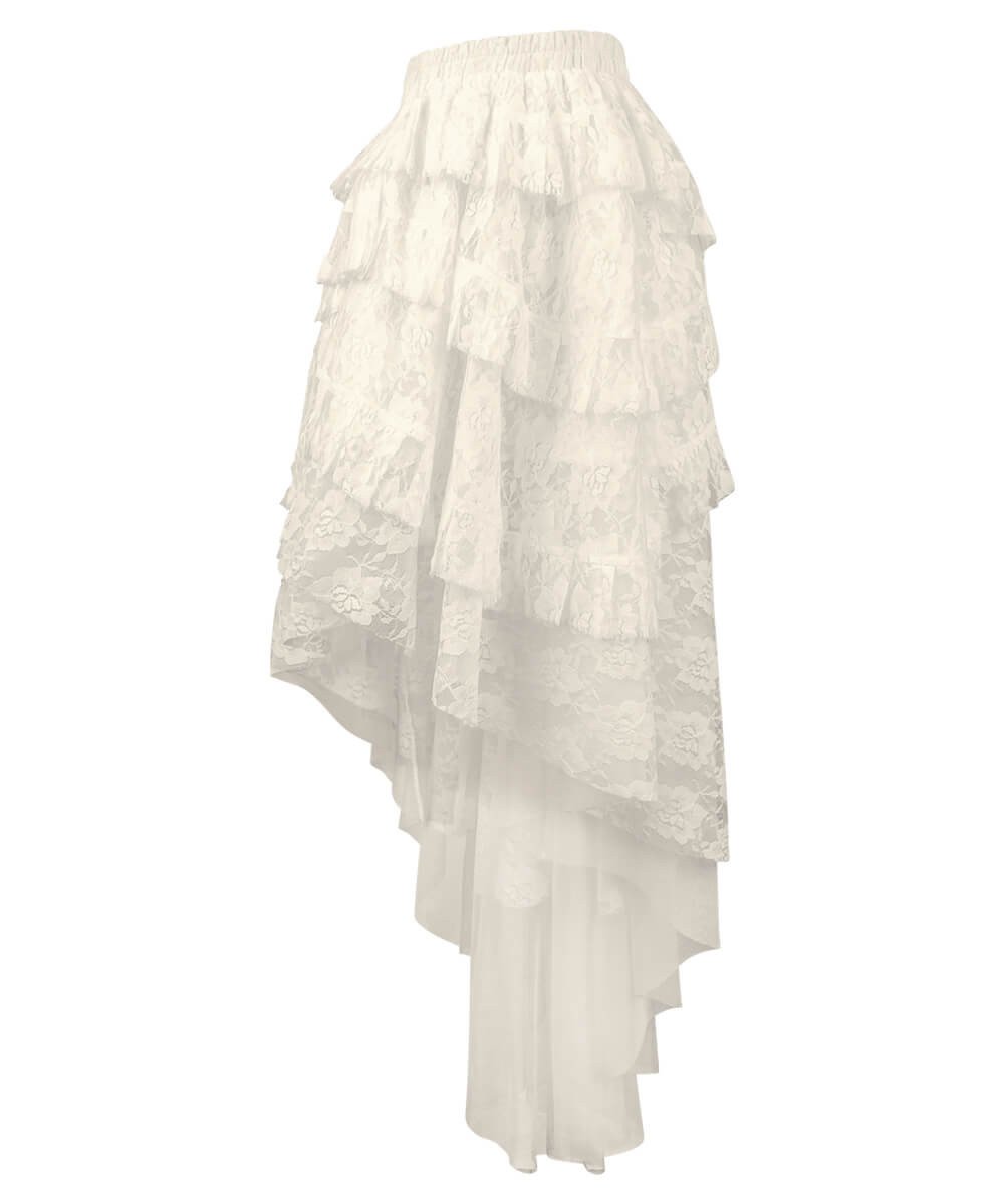 Ciera Ivory Burlesque Lace Skirt