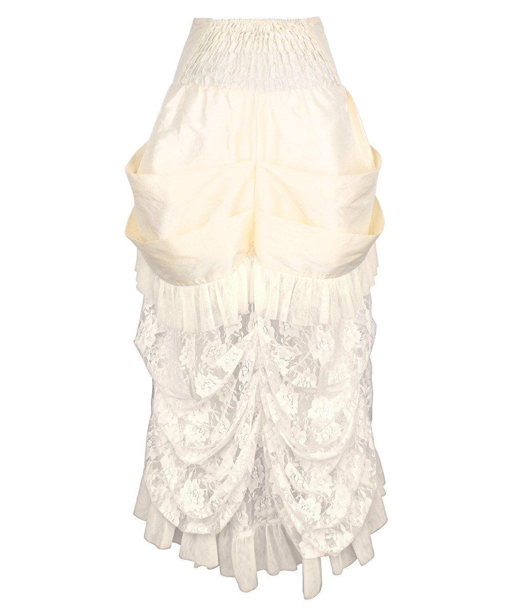 Briallan Ivory Victorian Skirt