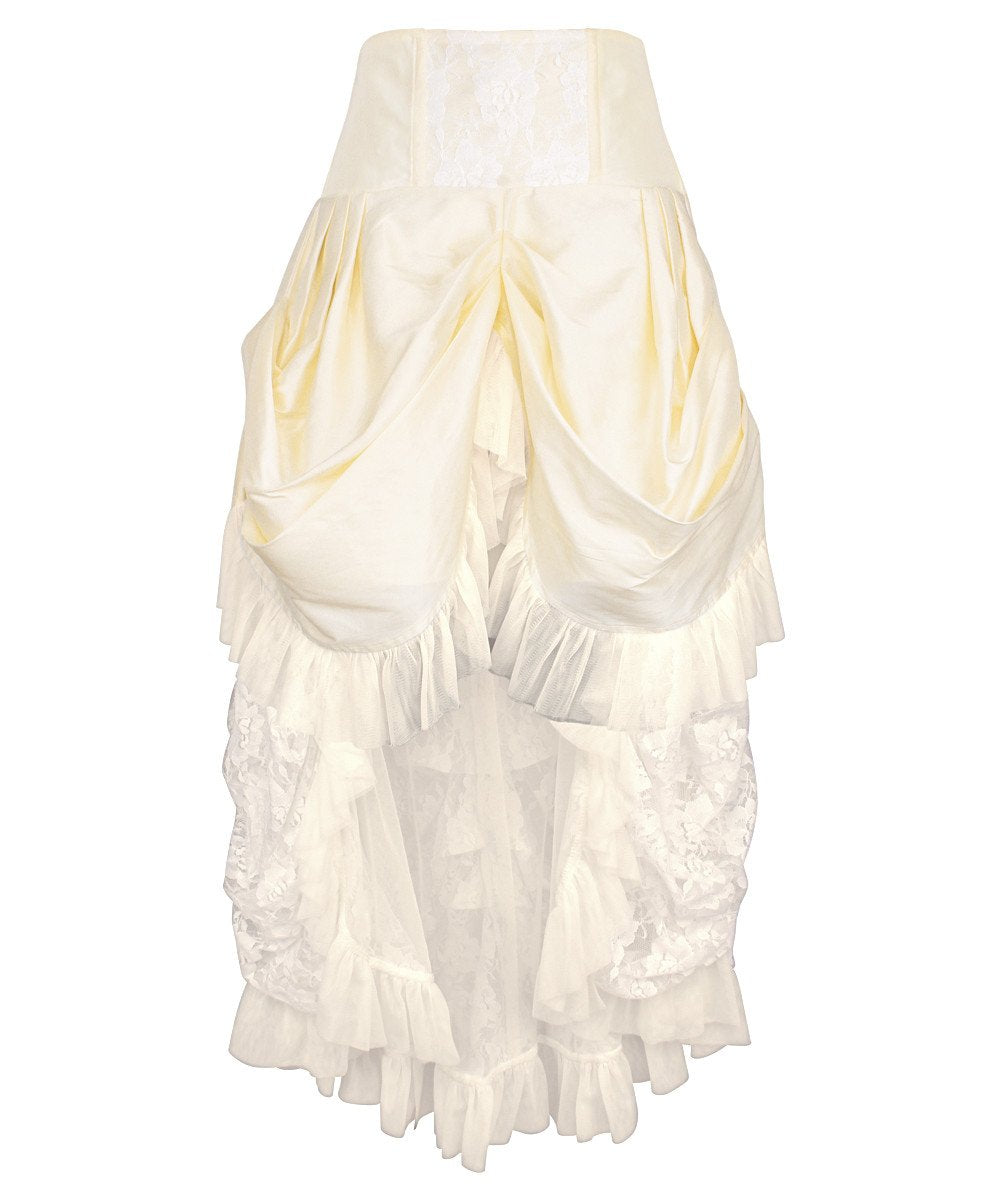 Briallan Ivory Victorian Skirt