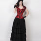 Caelius Black Long Victorian Inspired Skirt