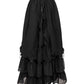 Caelius Black Long Victorian Inspired Skirt